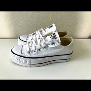 Converse | Shoes | Converse White Platform Sneakers | Poshmark